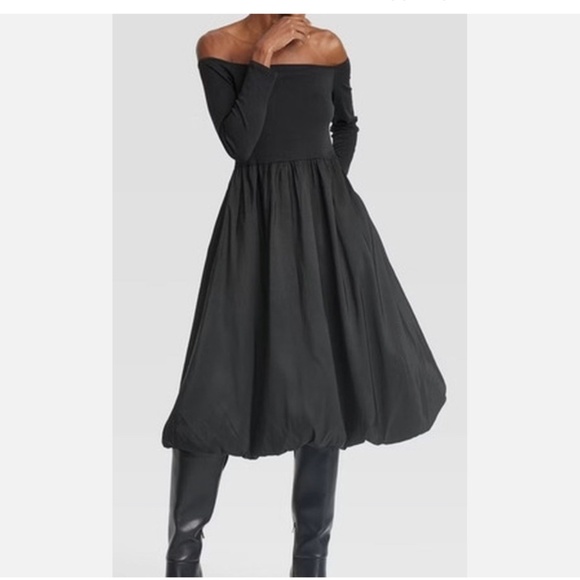 A New Day Black off Shoulder Midi Dress - Picture 6 of 7